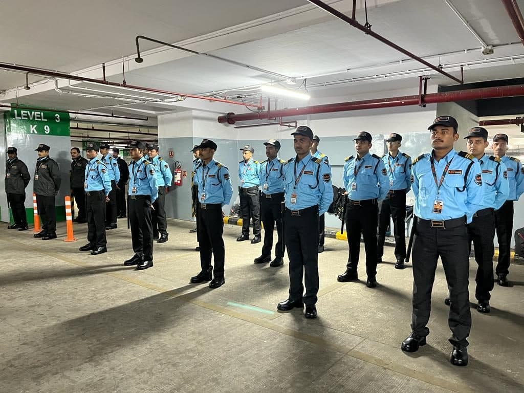 ADS security guards during inspection and drill